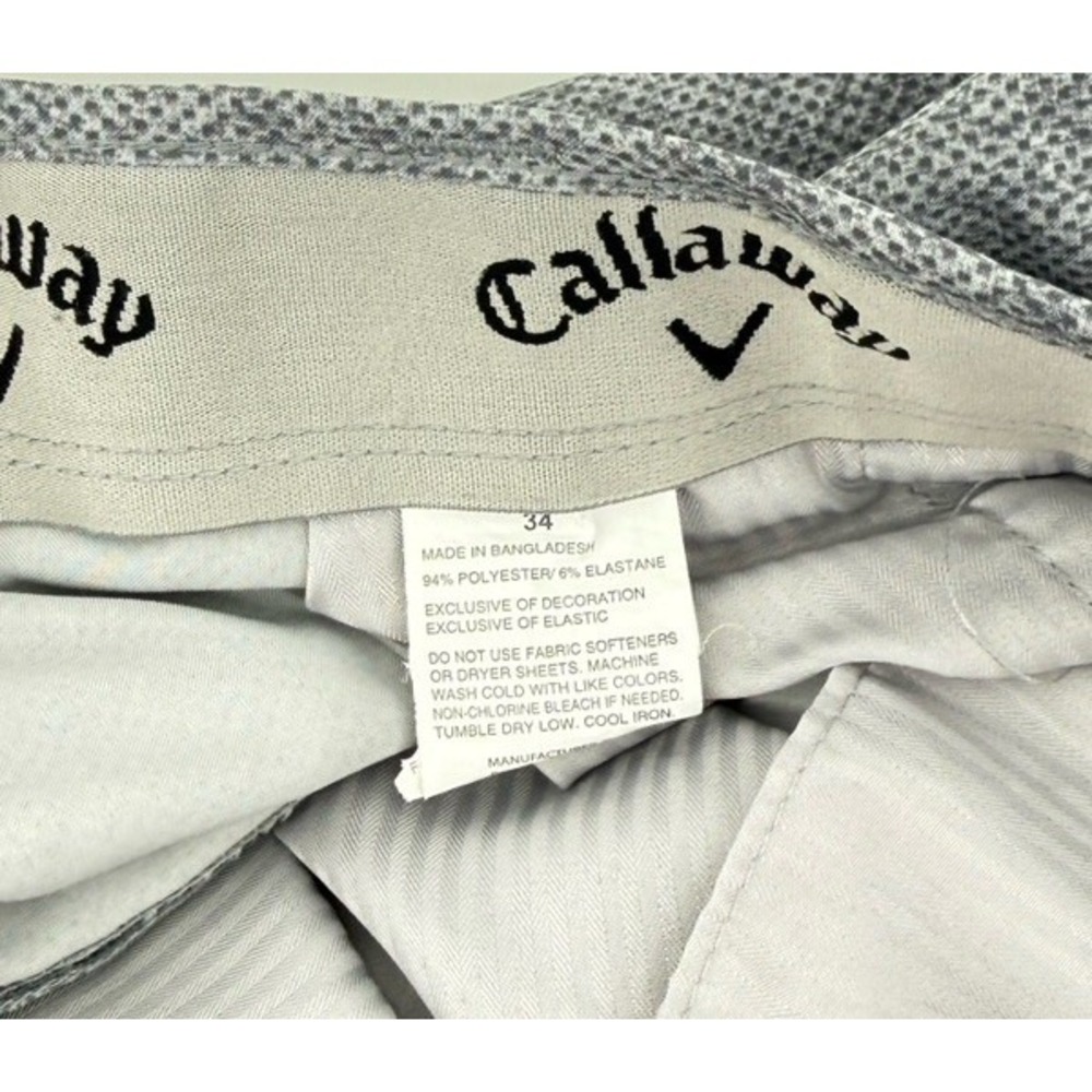 Lot Of 2 Callaway Golf Shorts Size 36 Blue Gray Opti-Dri Media Pocket - Picture 6 of 10